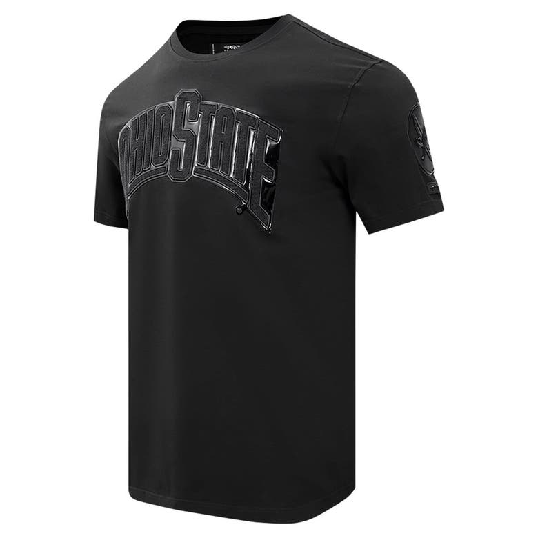 Shop Pro Standard Ohio State Buckeyes Triple Black T-shirt