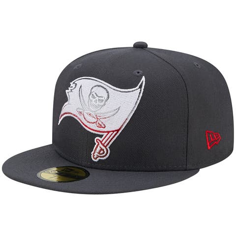 Tampa Bay Buccaneers New Era Logo Color Dim 59FIFTY Fitted Hat - Black