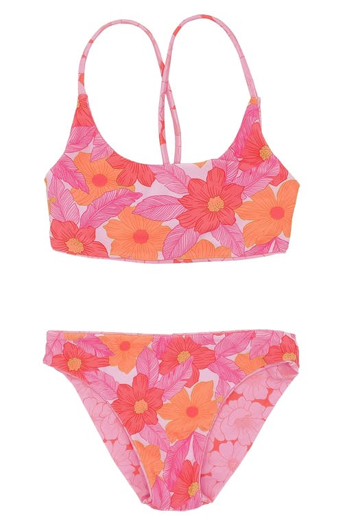 Feather 4 Arrow Kids Waverly Reversible Two-Piece Swimsuit Lilac at Nordstrom,