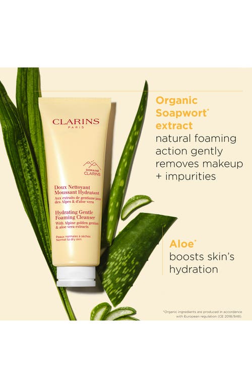 Clarins Hydrating Gentle Foaming Cleanser With Aloe Vera In No Color