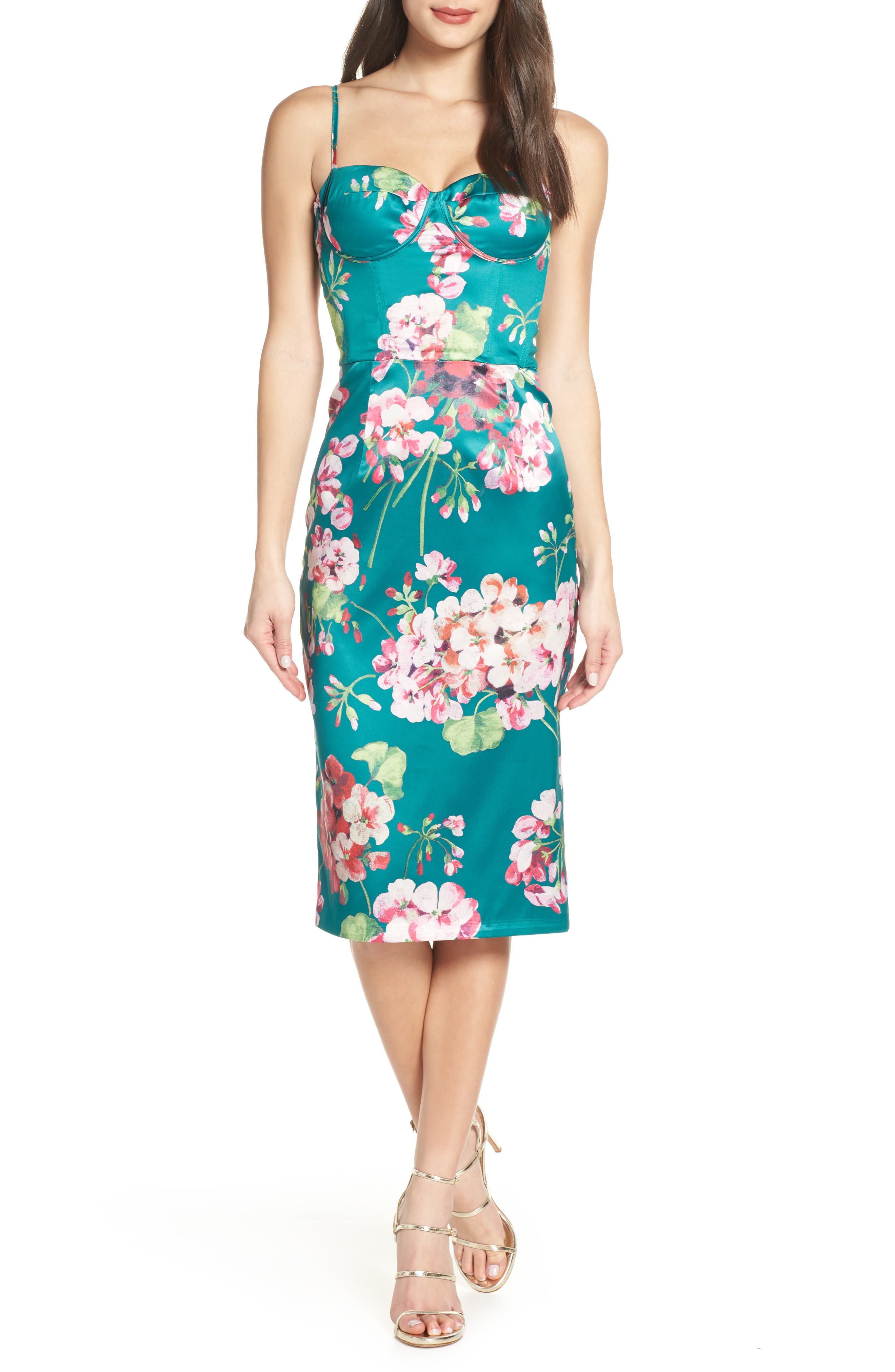 Bronx And Banco Sofia Cocktail Dress, Green