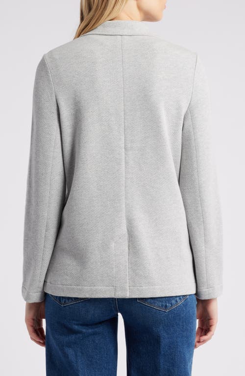 Shop Caslonr Caslon(r) Relaxed Knit Blazer In Grey Heather