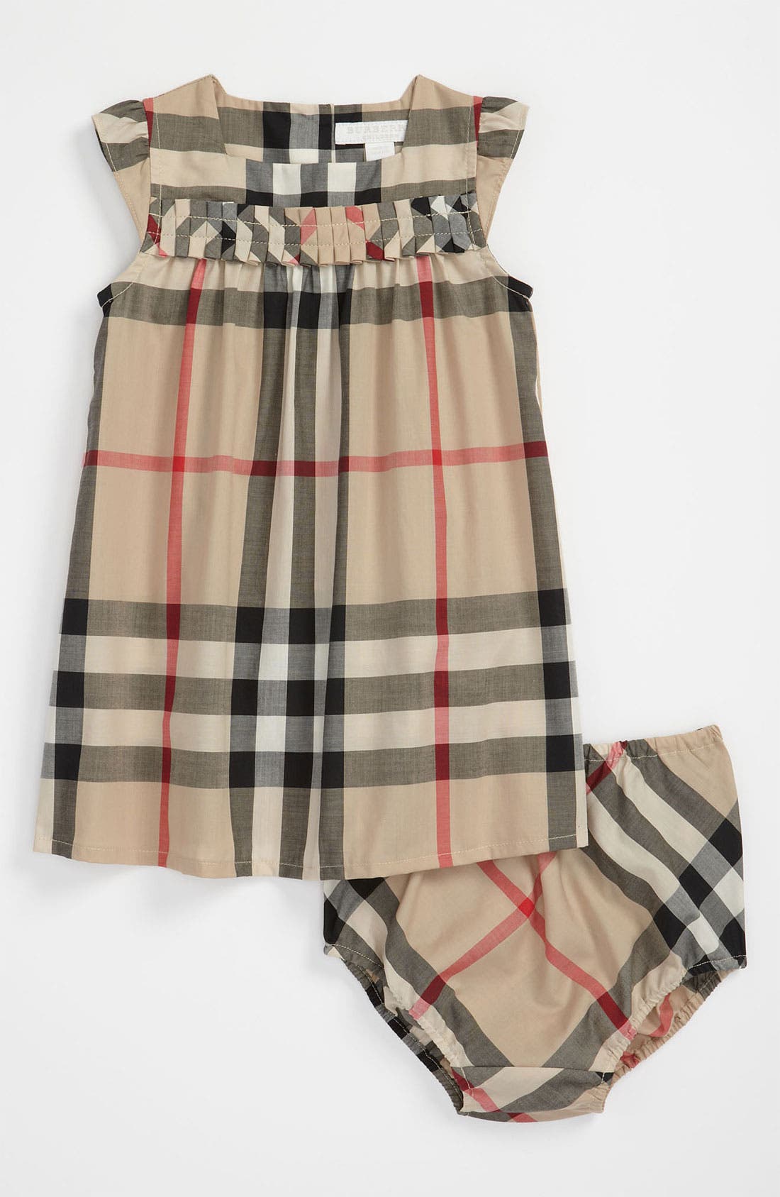 burberry check print dress