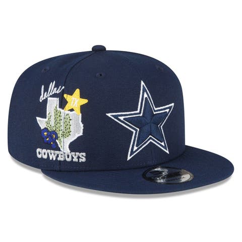 Men's Dallas Cowboys New Era Cream/Navy Chrome 59FIFTY Fitted Hat