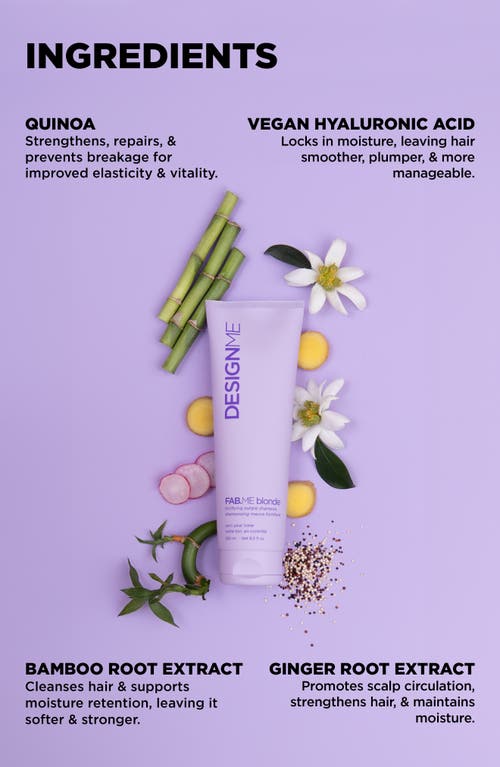 DESIGN.ME DESIGNME FAB.ME BLONDE FORTIFYING PURPLE SHAMPOO 