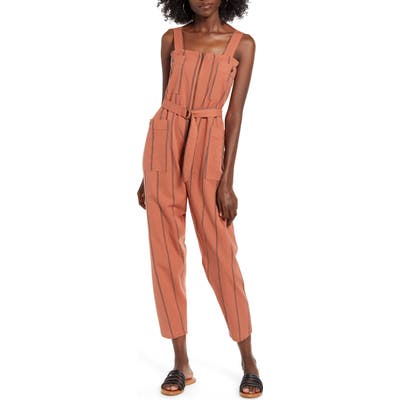 Billabong Light The Night Jumpsuit, Coral