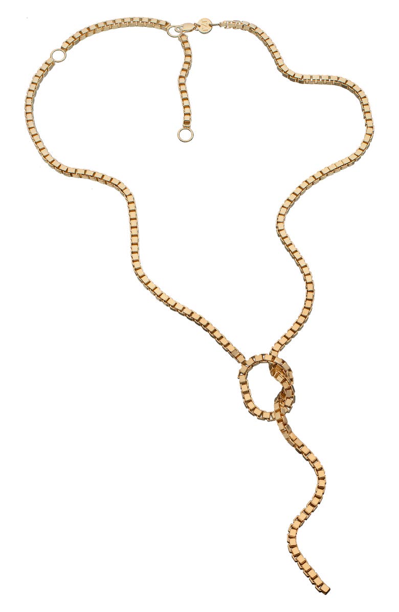Jennifer Zeuner Rima Box Chain Lariat Necklace | Nordstrom