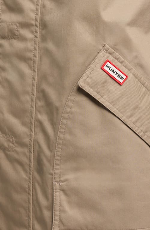 Hunter Downing Hooded Rain Jacket In Teak