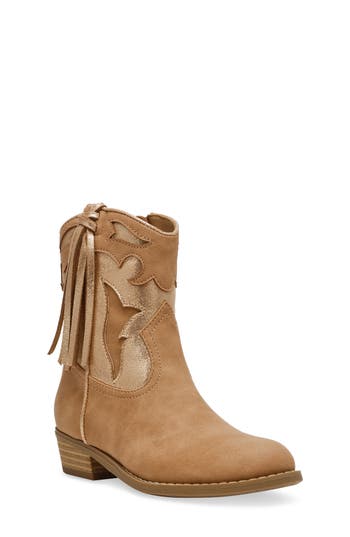 Dolce Vita Dv By  Kids' Lowra Fringe Western Boot In Tan
