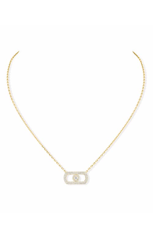 Messika So Move Diamond Pavé 18K Gold Pendant Necklace in Yellow Gold at Nordstrom