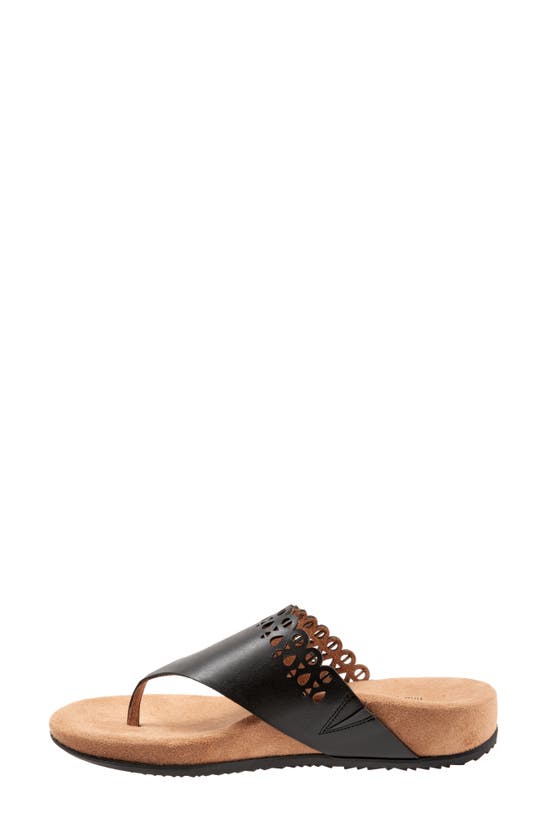 Shop Softwalk ® Bethany Leather Sandal In Black