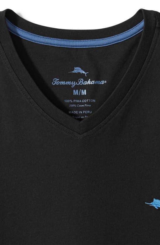 Shop Tommy Bahama New Bali Skyline V-neck T-shirt In Black