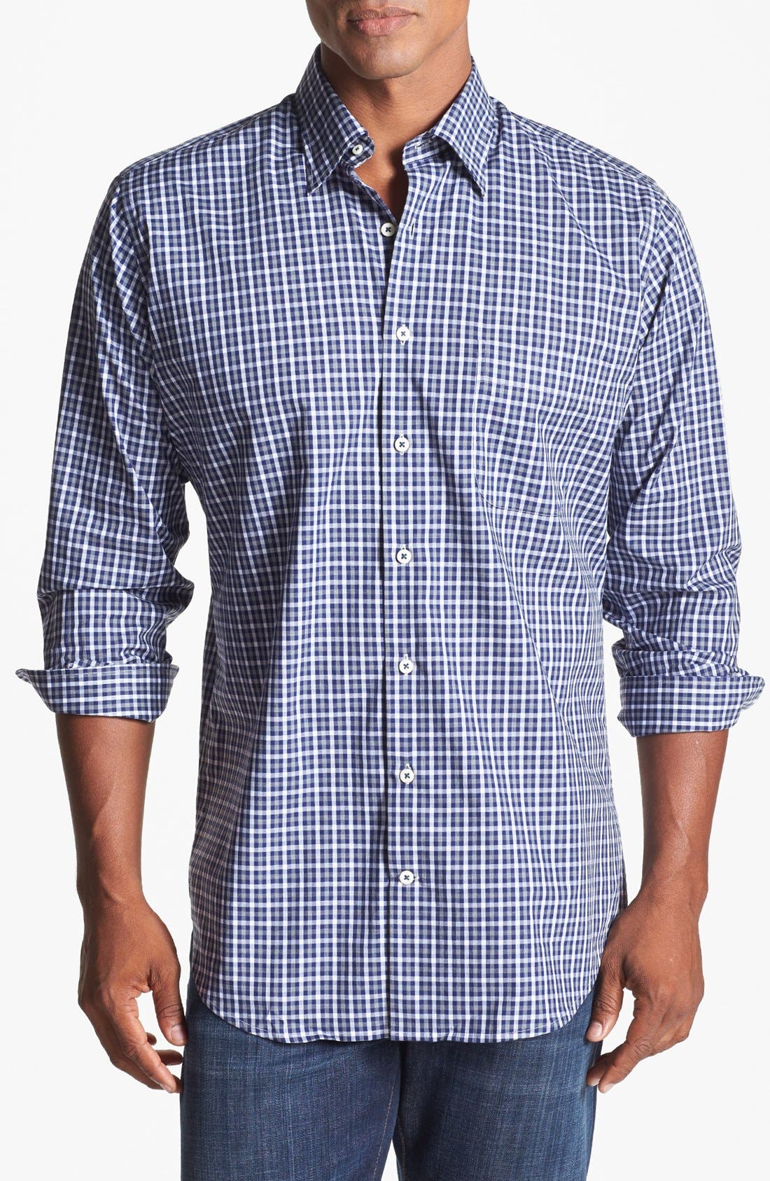 Peter Millar Check Regular Fit Sport Shirt Nordstrom