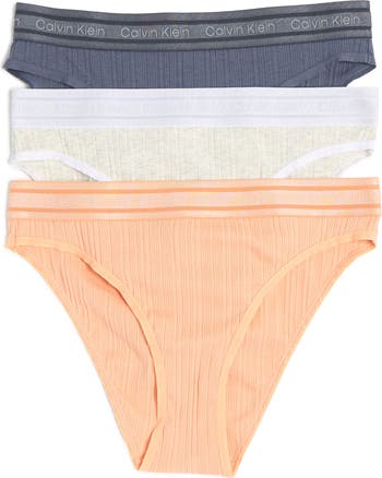 Calvin Klein Girls Comfort Stretch Bikini Underwear 6-Pack, Medium (8/10),  Assorted Pink 