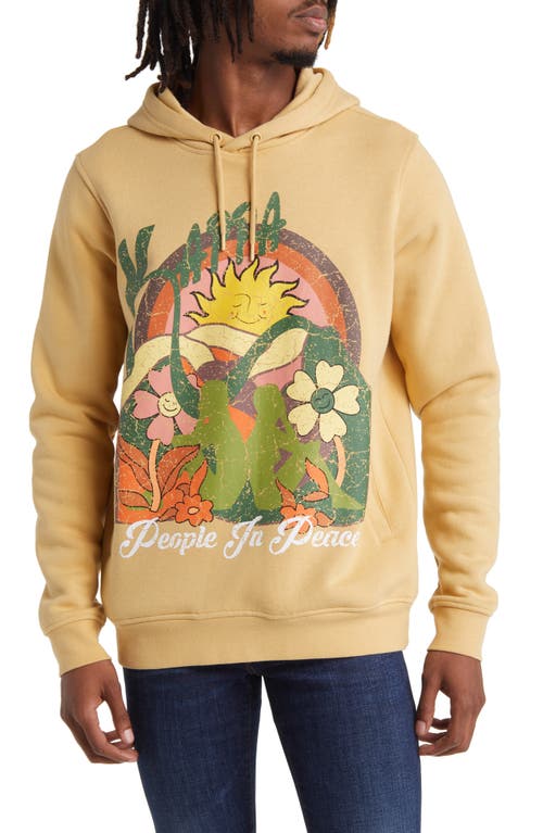 Authentic Archer Graphic Hoodie in Beige Camel