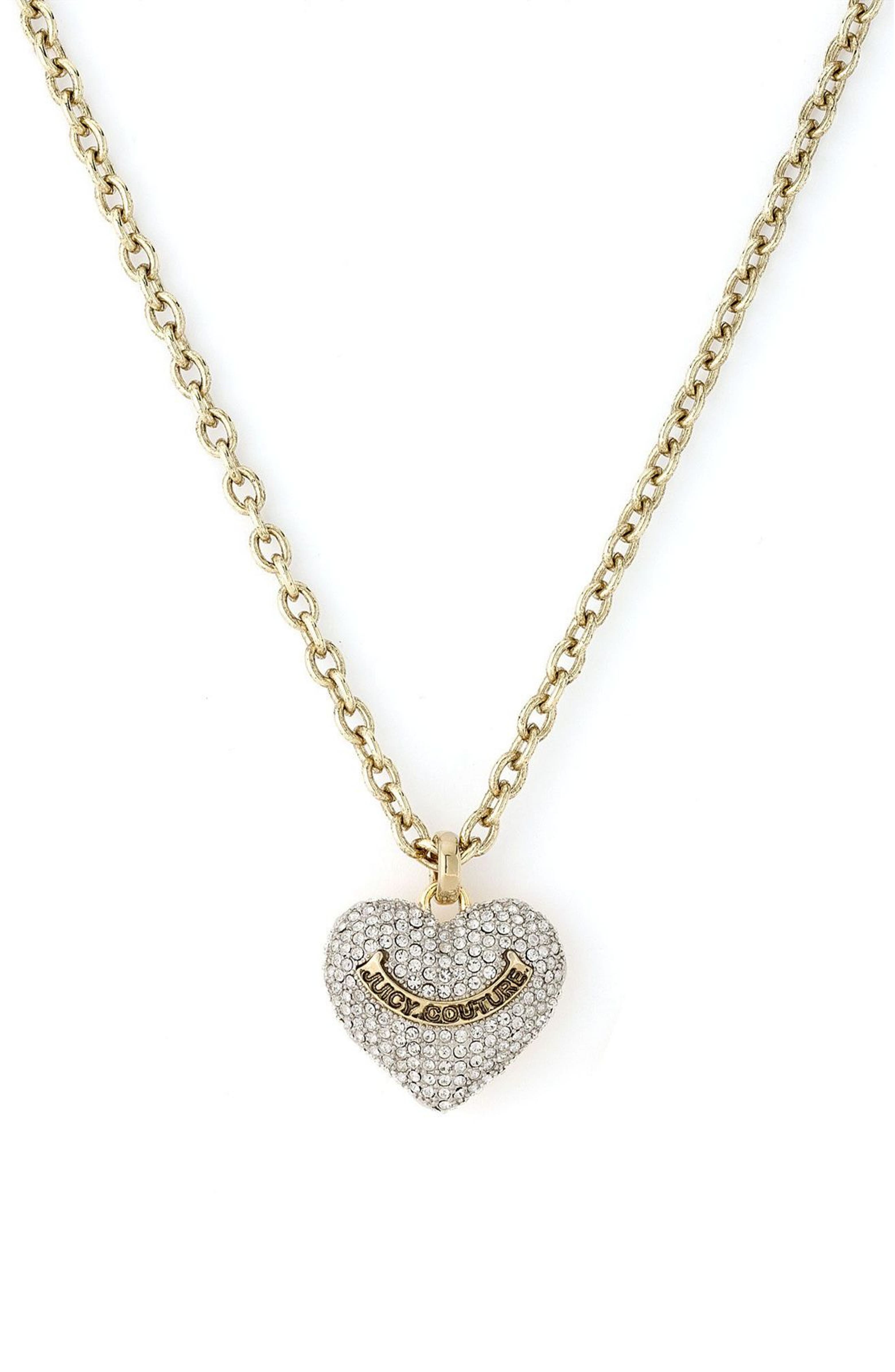 Juicy couture heart necklace gold Clearance
