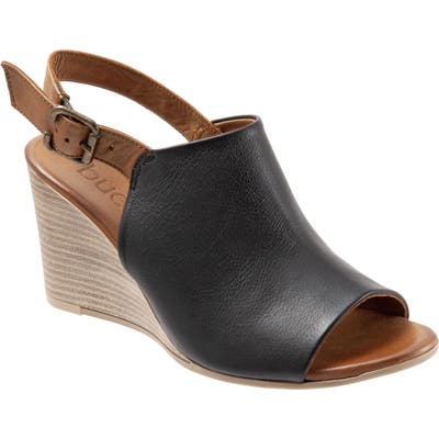 Bueno Fiona Slingback Wedge Sandal - Black
