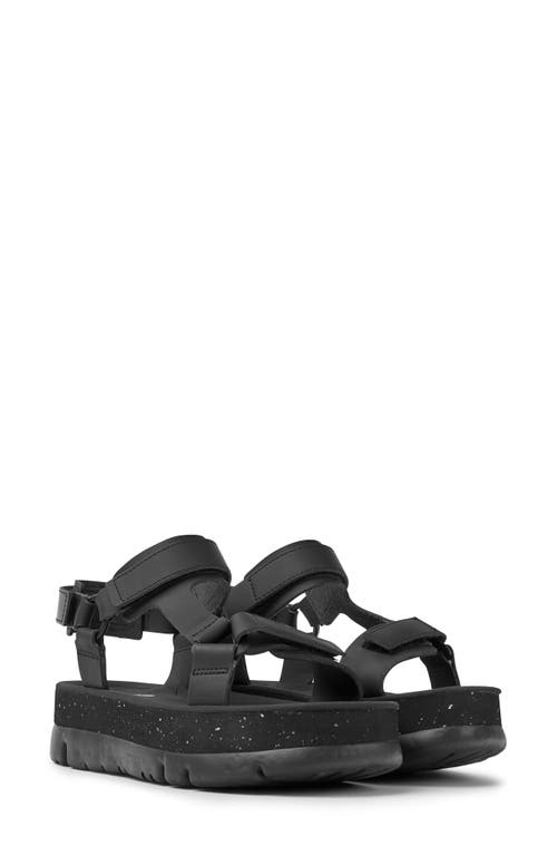 Shop Camper Oruga Up Sport Sandal In Black/black