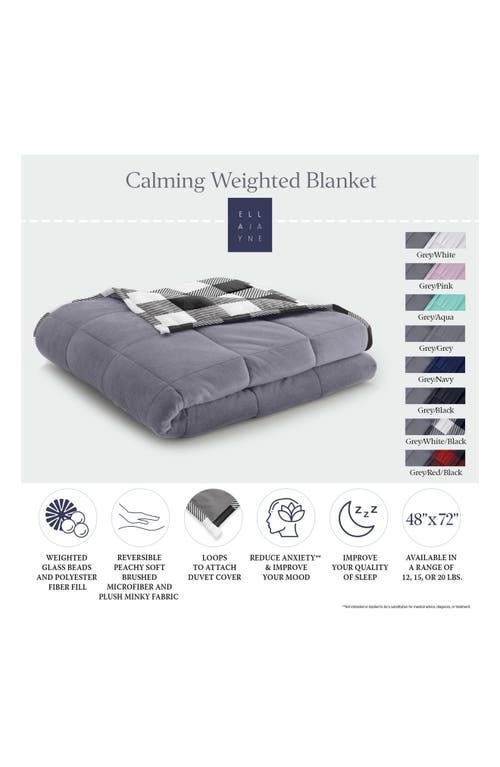 Ella Jayne Home Weighted Blanket In Black White