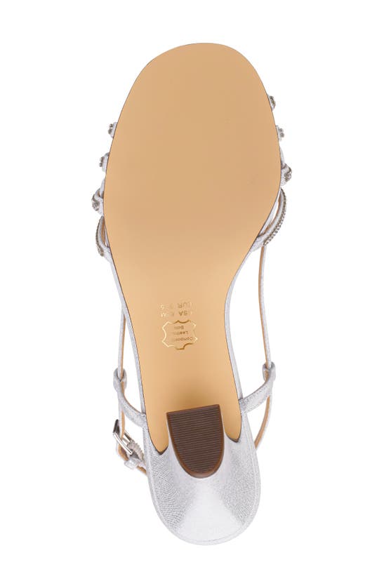Shop Nina Avaley Slingback Sandal In Silver Reflective Suedette