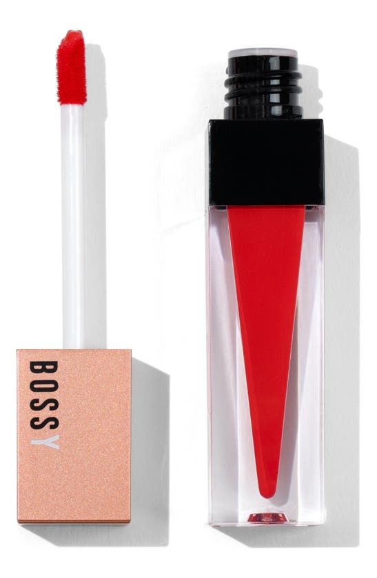 Shop Bossy Cosmetics Power Women Essentials Liquid Lipstick In Courage