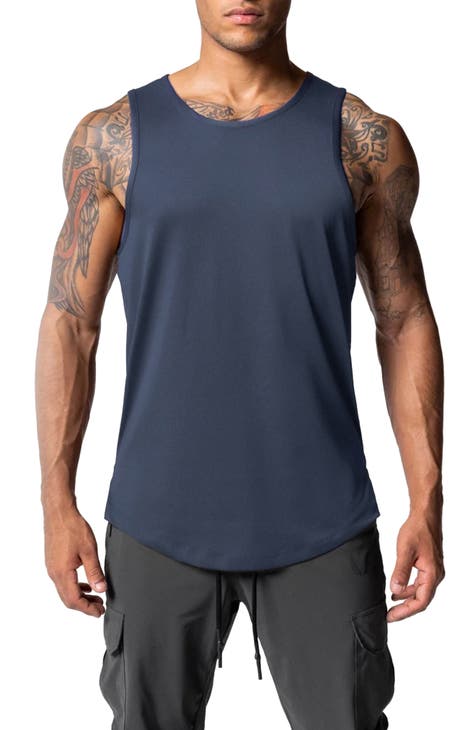 Men Fashion Spring Summer Casual Sleeveless O-Neck Solid Color Tank Tops  Vest Sport Shirts Male Cool Camis Dailywear 