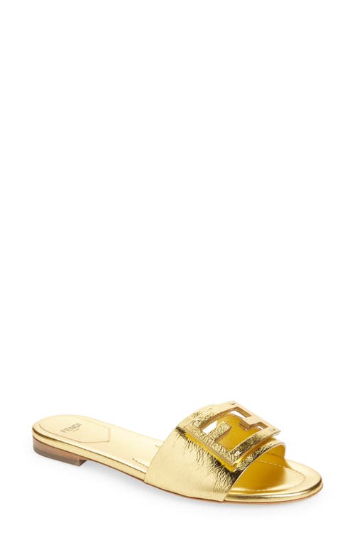 Fendi gold sandals on sale