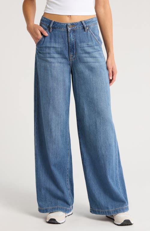 HIDDEN JEANS Nonstretch Wide Leg Jeans in Medium Wash 