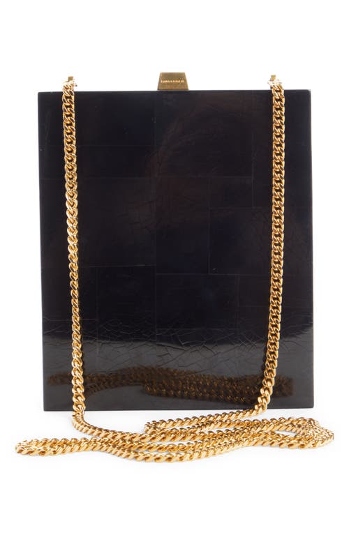 Shop Saint Laurent Tuxedo Box Bag In Nero//oro