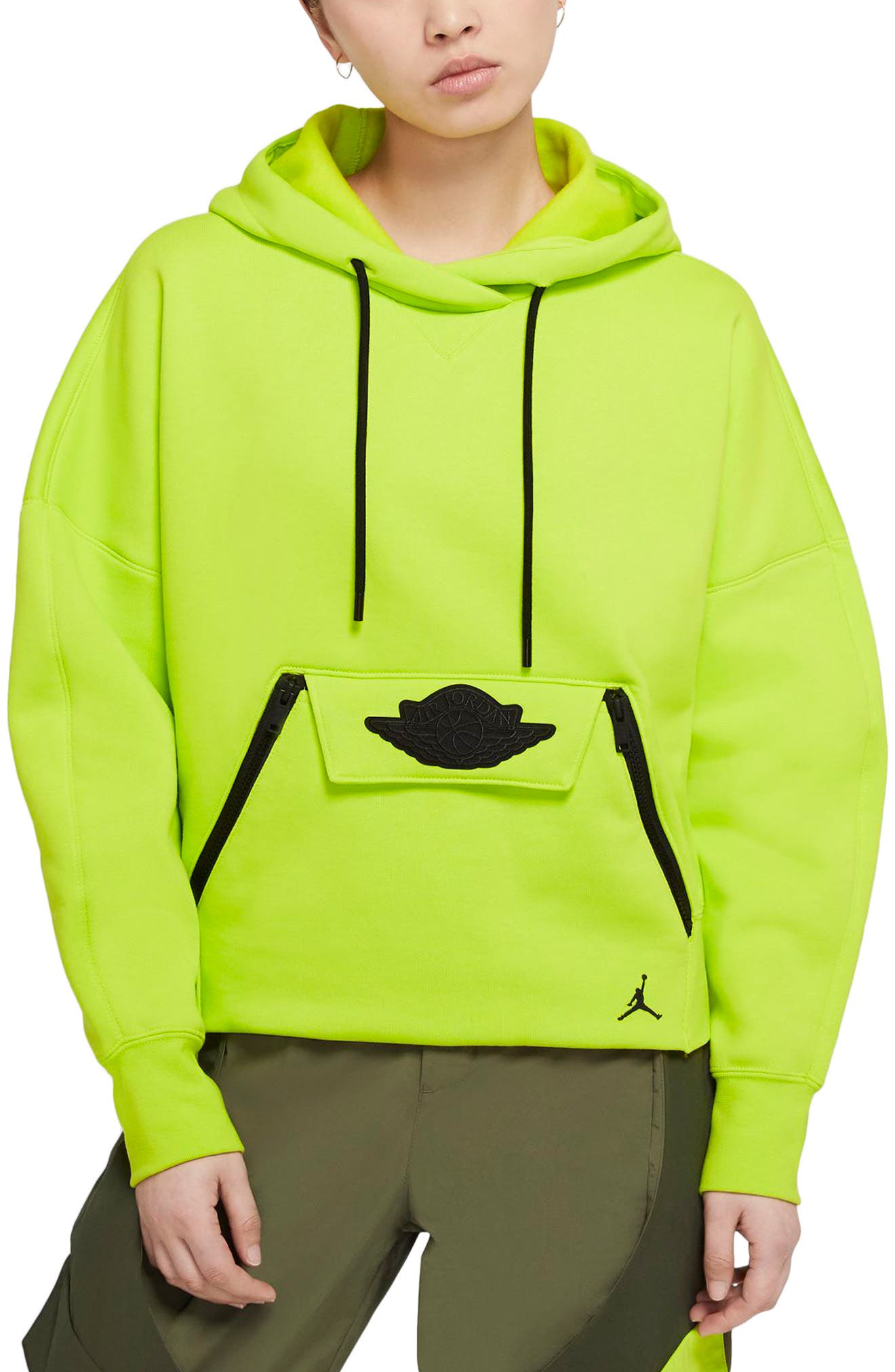 neon jordan hoodie