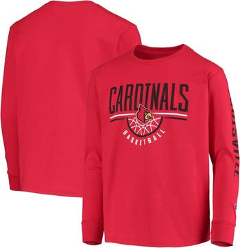 Youth Colosseum Red Louisville Cardinals Ned Raglan Long Sleeve