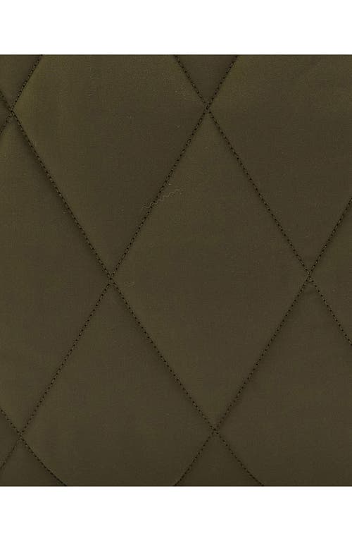 Barbour Mariah Diamond Quilted Tote Bag In Olive