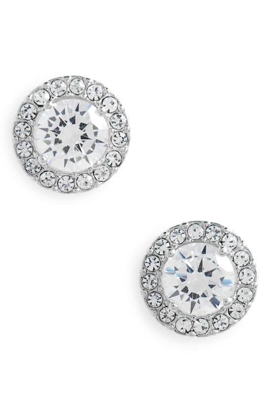 Shop Nordstrom Halo Cubic Zirconia Stud Earrings In Clear- Rhodium