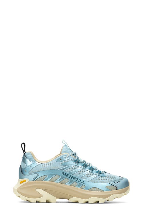 Merrell Moab Speed 2 Low Top Hiking Shoe In Breeze Blue