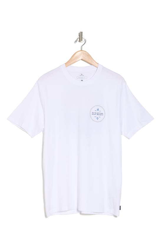 Shop Rip Curl Ray & Tubed Cotton Graphic T-shirt In White