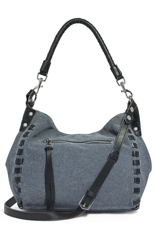 Aimee Kestenberg Zen Leather Hobo In Denim Leather