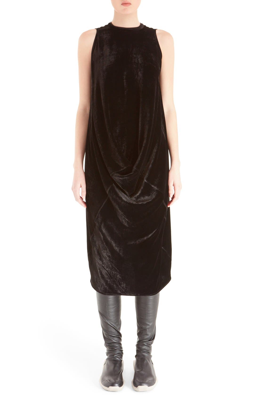 rick owens velvet dress