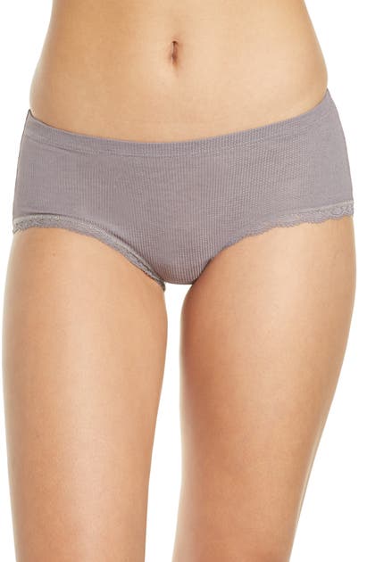 B.tempt'd By Wacoal Innocence Hipster Panties In Shark