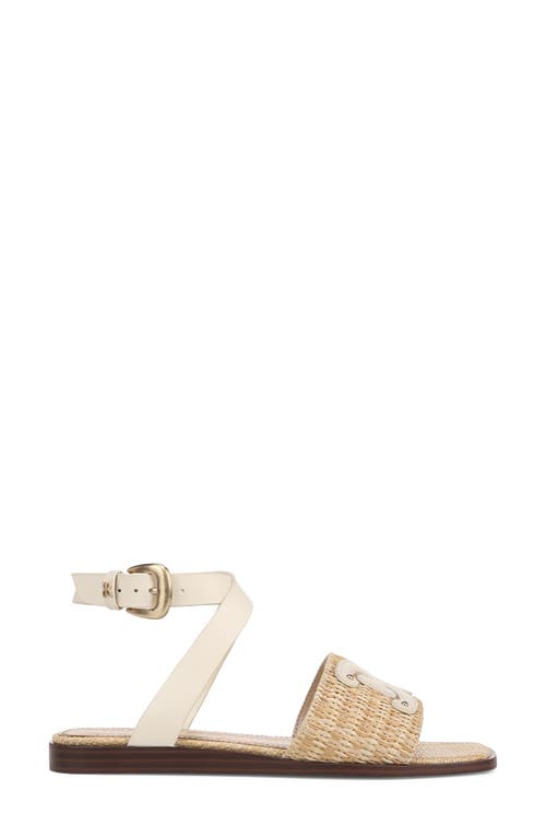 Shop Sam Edelman Ilsie Ankle Strap Sandal In Modern Ivory/dark Natural