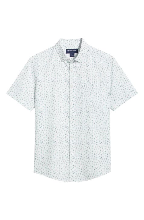 Leeward Trim Fit No-Tuck Performance Button-Up Shirt