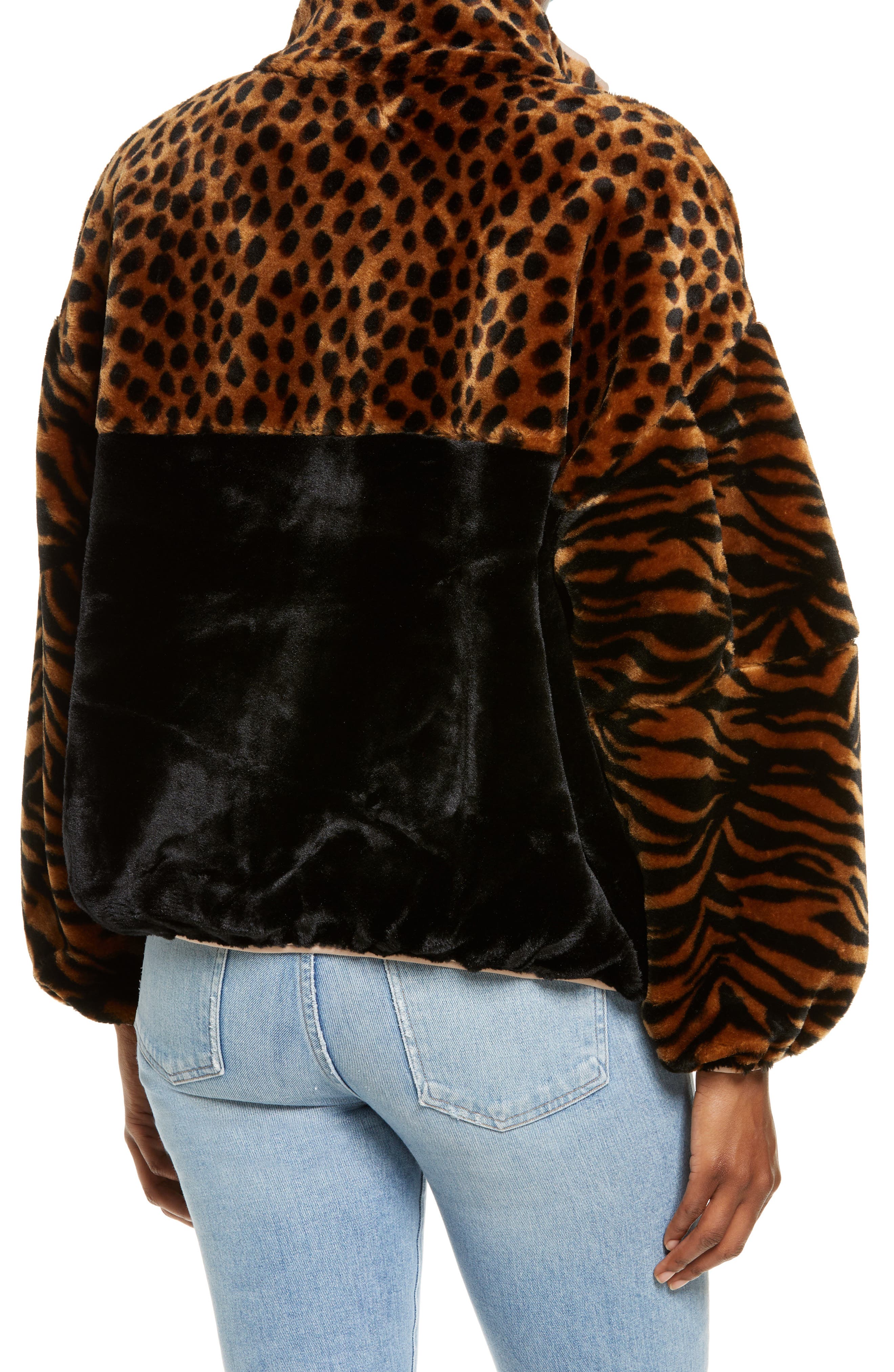 tiger print fleece jacket