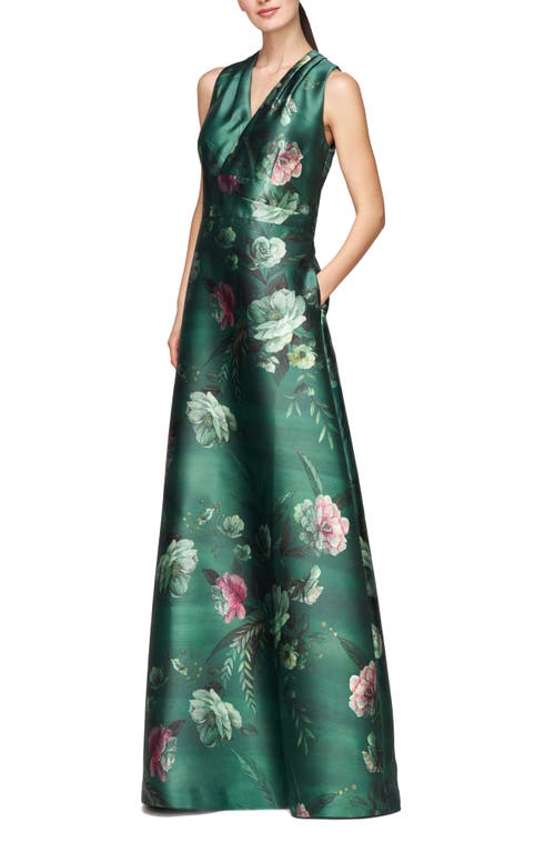 Shop Kay Unger Rosalind Gown In Light Emerald