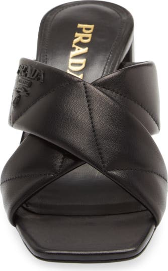 Prada cross hot sale strap sandals