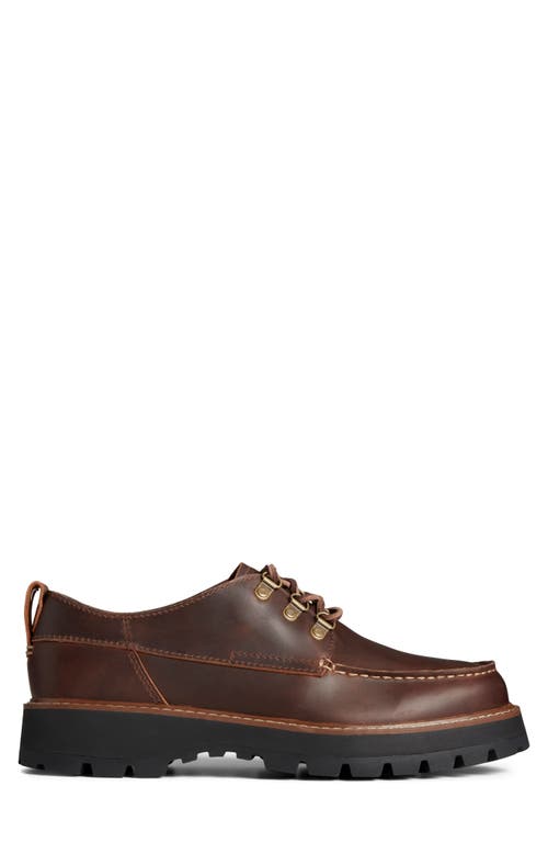 Shop Sperry Mountain Sider Waterproof Oxford In Dark Tan