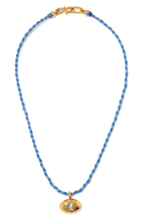 Shop Lizzie Fortunato Best Friend Pendant Necklace In Blue