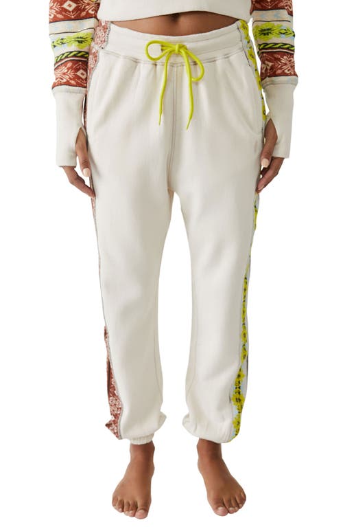 FP Movement Frost Cotton Joggers in Neon Yellow Combo