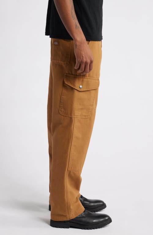 Shop Dickies Cotton Duck Cargo Pants In Brown Duck