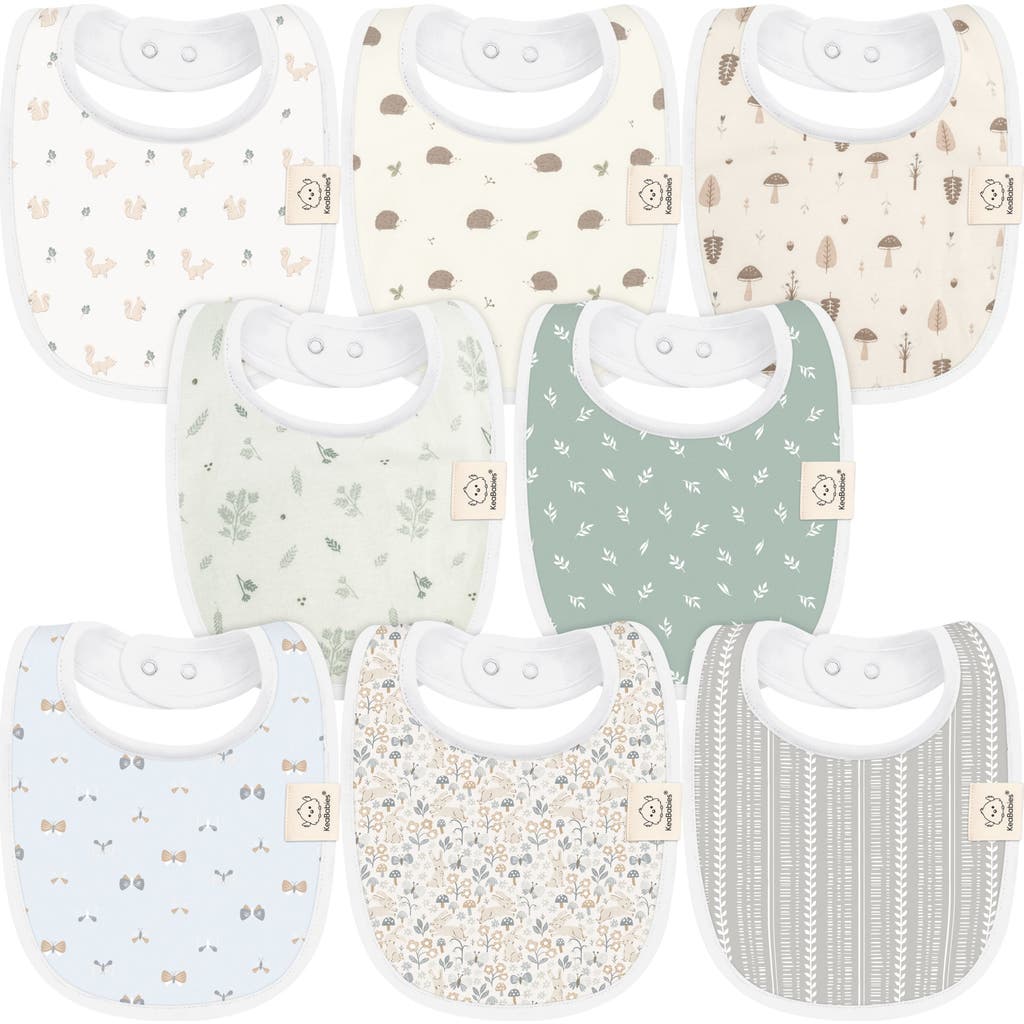 Keababies 8-pack Baby Drool Bibs In Prairie