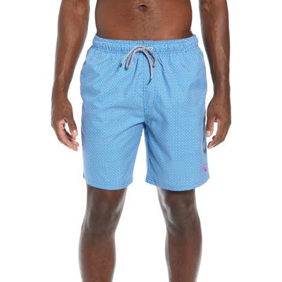 Ted Baker London Atlantic Geo Print Swim Trunks
