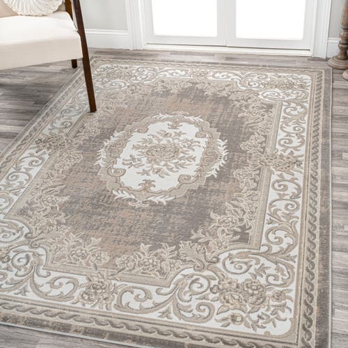 Jonathan Y Rosalia Cottage Medallion Area Rug In Beige/ivory